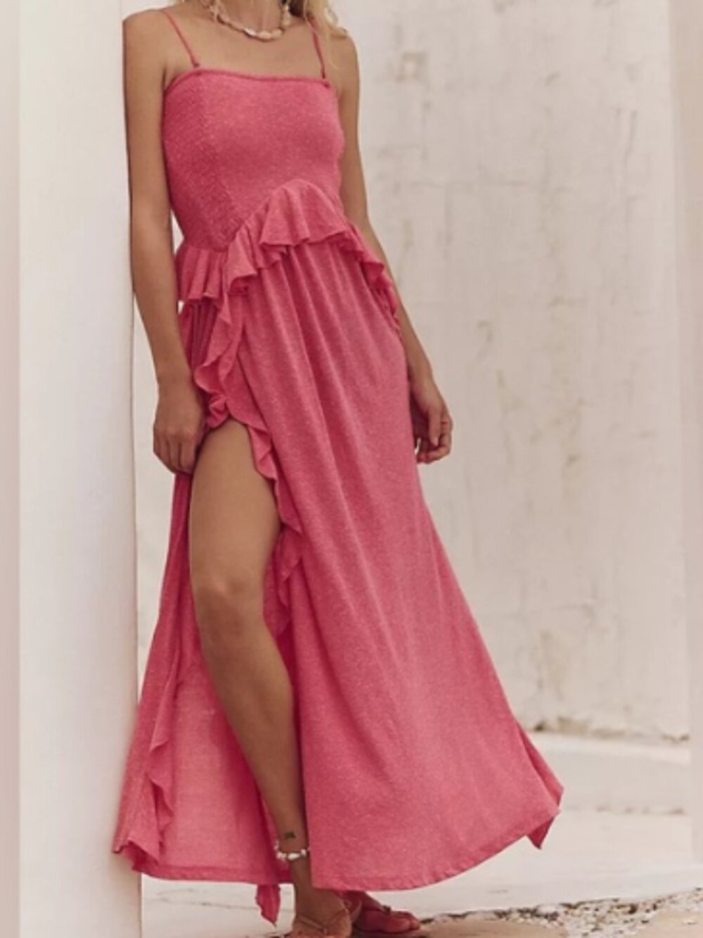 FREE PEOPLE Myra Maxi Dress - Size Large - Vintage Rosey - NWT